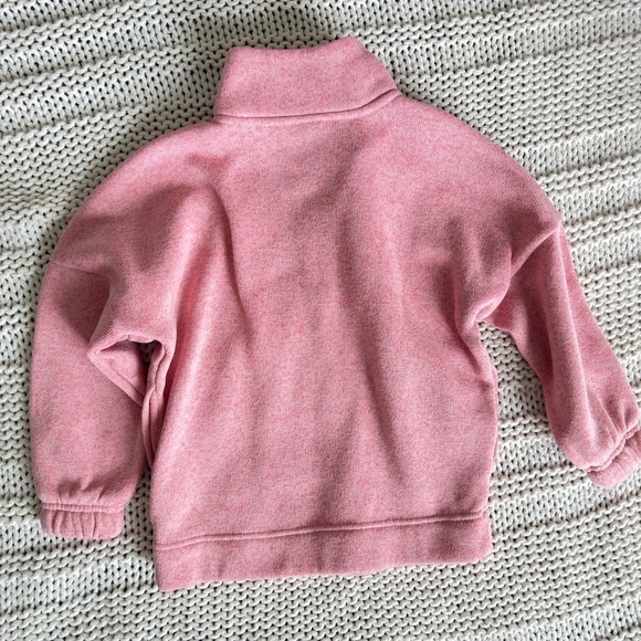 Old Navy Cozy Pink Kids Half-Zip Sweatshirt Size Small (6/7) - Picture 5 of 6